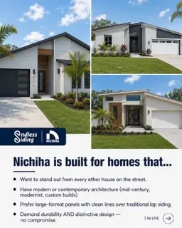 Social media piece for Endless Siding