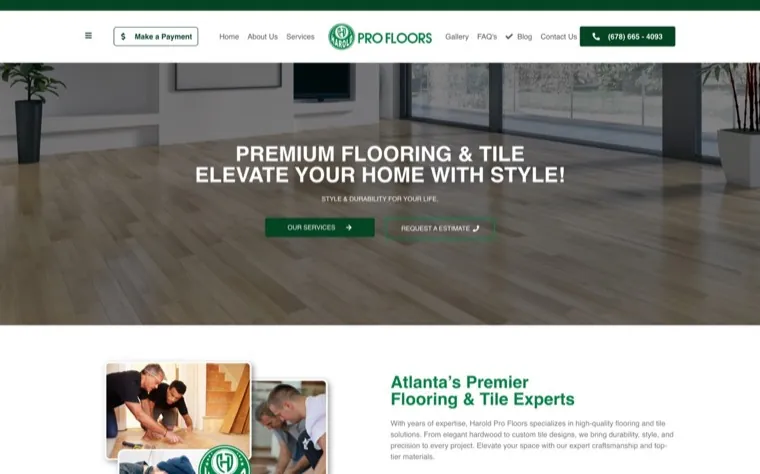 Home page of Harold Pro Floors