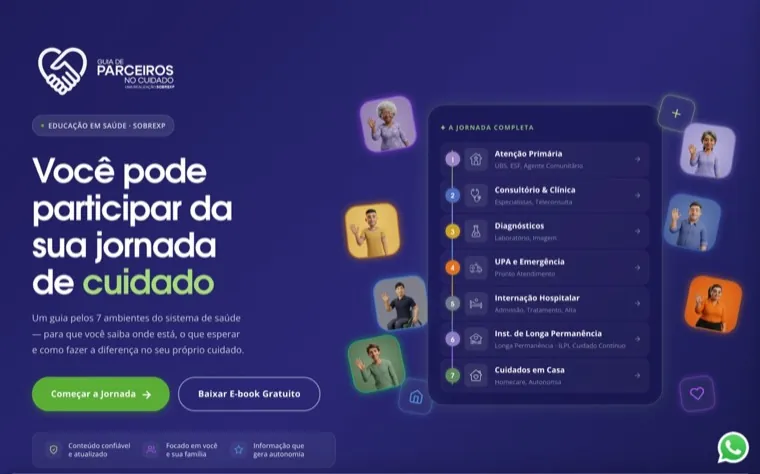 Home page of Parceiros no Cuidado